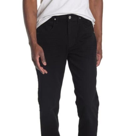 Hudson Jeans Mens Black Blake Slim Fit Straight Leg Jeans Sz 32 x 34 New - Picture 9 of 11